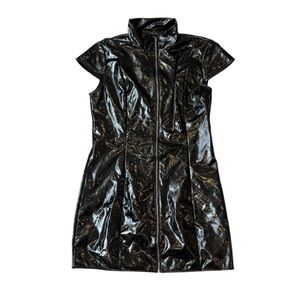 Black Shiny Women's Dress